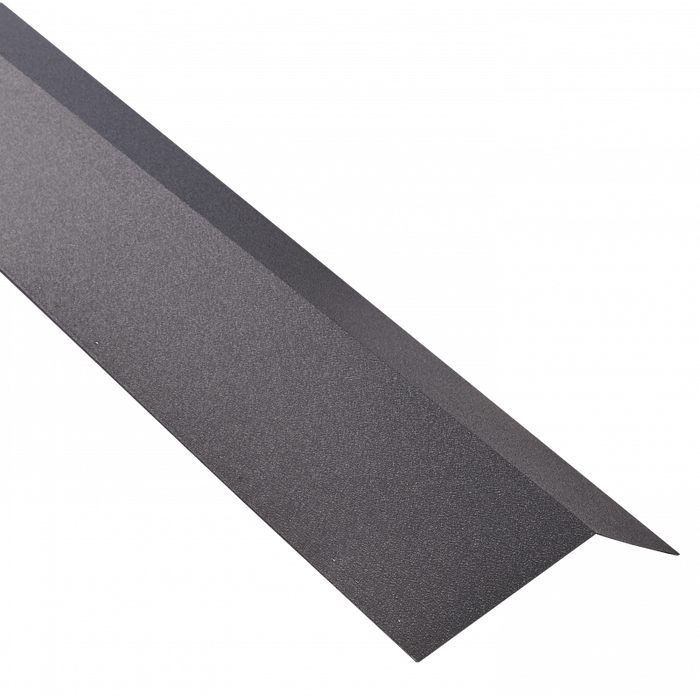 Bris de gouttière toiture acier galvanisé laqué mat aspect tuile L 1,20 m Gris anthracite mat, L : 1,20 m
