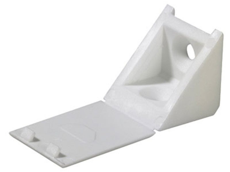 Raccord angle plast 24x23x23 - Blanc