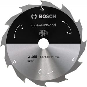 Lame de scie circulaire 165x1.5/1x20 Z 12 Bosch