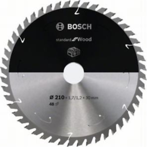 Bosch Lame de scie circulaire standard pour bois, 210x1.7 / 1.2x30, 48 dents