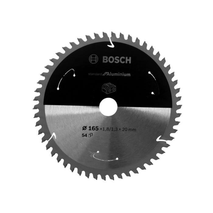 Bosch Lame de scie circulaire Standard for Aluminium 165 x 1,3 x 20 mm - 54 dents ( 2608837763 )