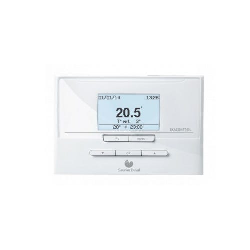 Thermostat d’Ambiance Filaire Modulant Programmable Exacontrol E7C Saunier Duval