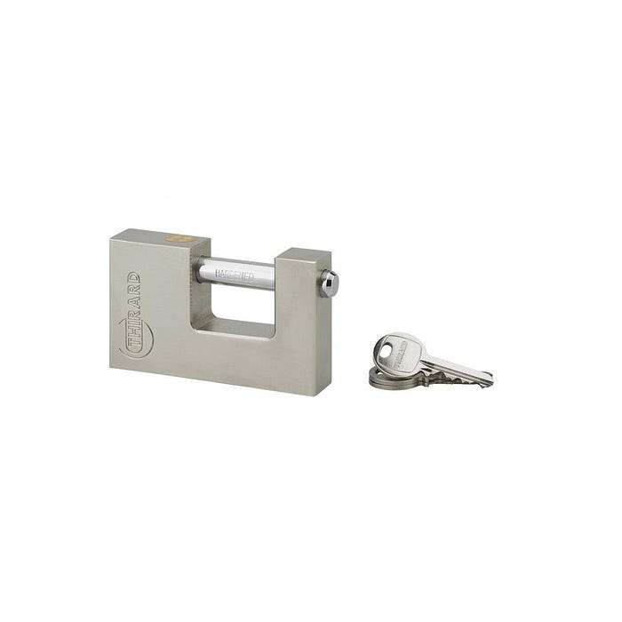Cadenas de sûreté LAND 90 mm avec 3 clés 988794 Thirard