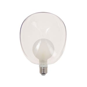 Ampoule LED déco, double verre, forme "egg", culot E27, blanc neutre, forme allongée