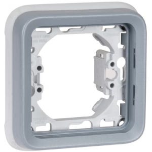 Support plaque grise composable - 1 poste - Plexo - Legrand