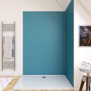 Panneau Mural Finition Aluminium Bleu 120 x 210 cm - WALL'IT BLEU