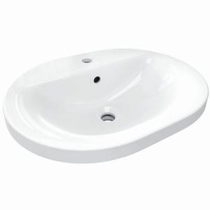 Ideal Standard Connect lavabo à encastrer ovale 550 x 430 x 175 mm, blanc (E503901)
