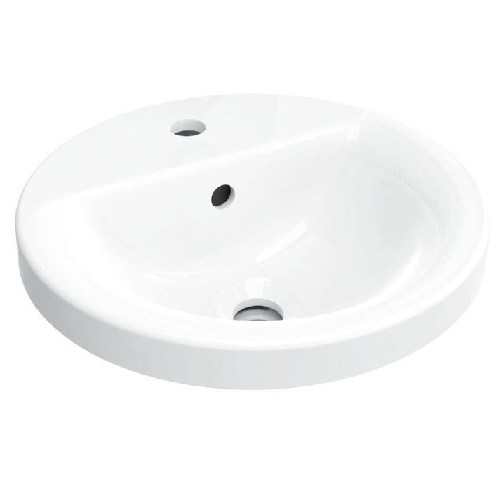 Ideal Standard CONNECT Connect lavabo à encastrer rond 380 x 165 x 380 mm,blanc (E504101)