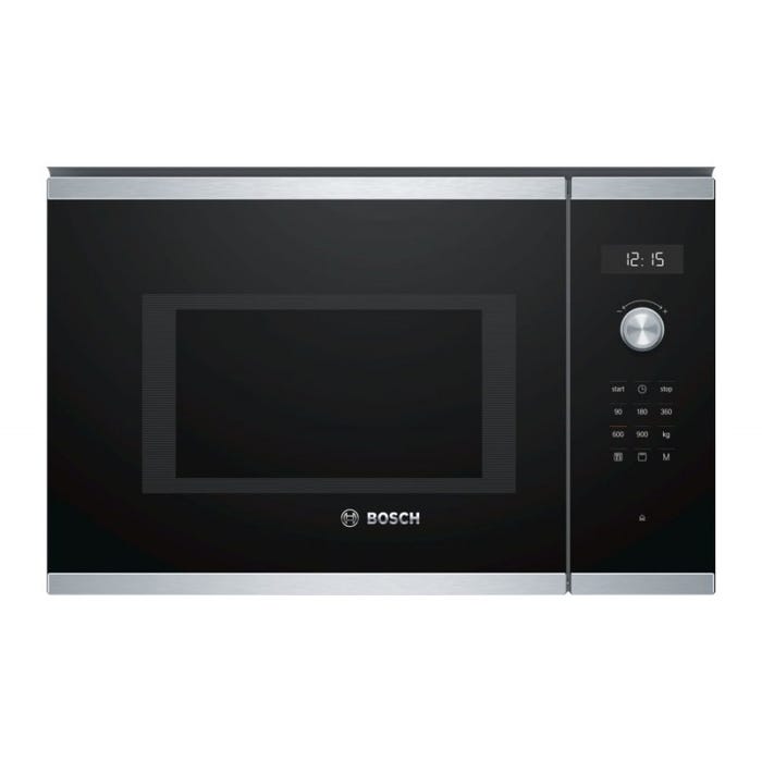 Micro-ondes grill encastrable - Inox - 25 L - Gril1200 W - Bosch