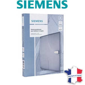 SIEMENS- Porte transparente pour tableau électrique 2 rangées