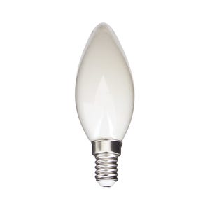 Ampoule à filament LED flamme, culot E14, 4W cons. (40W eq.), lumière blanche neutre