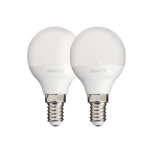 Xanlite - Lot de 2 ampoules LED P45 - culot E14 - classique - PACK2EV470P
