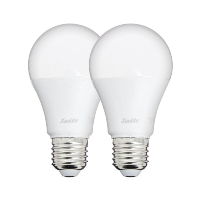 Xanlite - Lot de 2 ampoules LED A60 - cuLot E27 - classique - PACK2EE806G