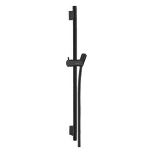 HANSGROHE Unica Barre de douche S Puro 65 cm avec flexible de douche, noir mat