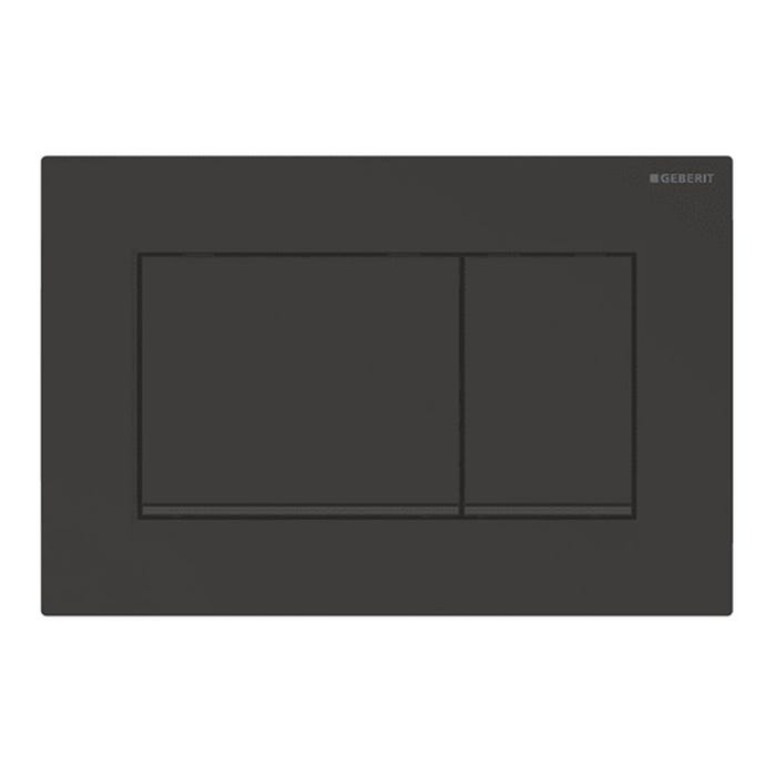 Geberit Sigma30 Plaque de déclenchement double touche, Noir mat (115.883.16.1)