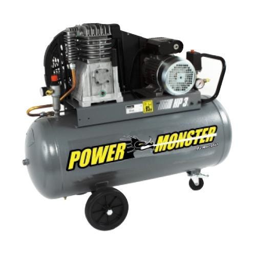 Power Monster – Compresseur professionnel 3CV 100 litres Mecafer