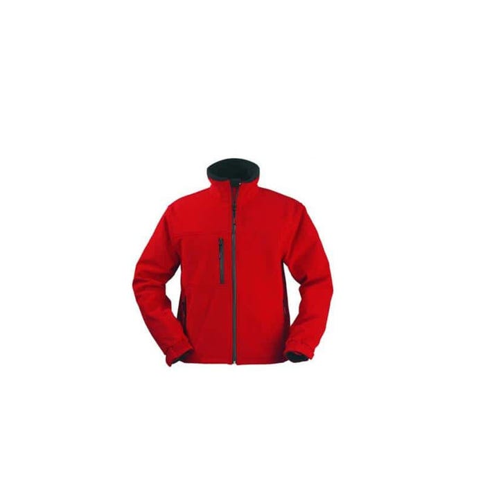 Veste Softshell rouge Yang Coverguard taille XXL