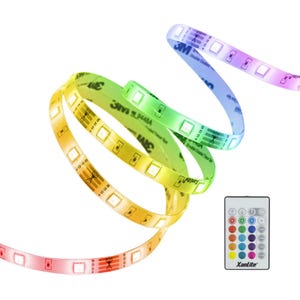 Xanlite - Ruban LED (kit complet) - 3m - RGB Digital - 166 modes d'éclairages multicolore - LSBK3RVBD