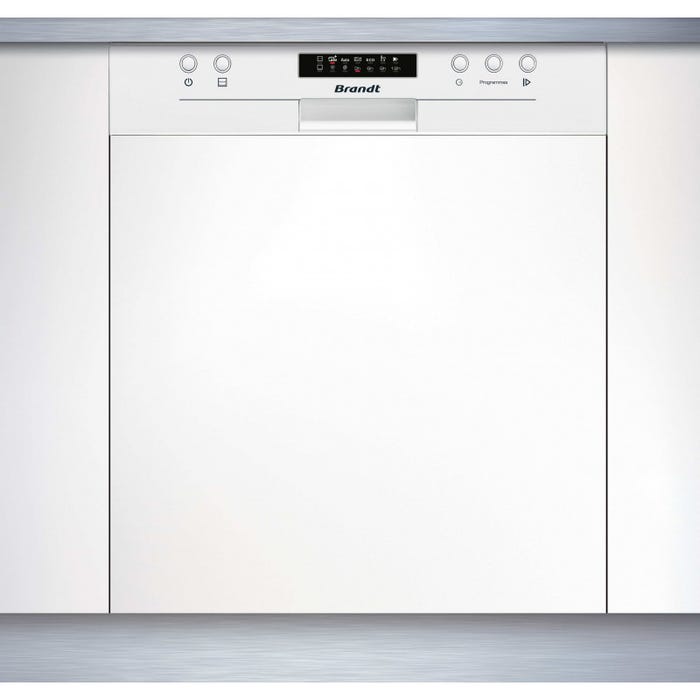Lave-vaisselle encastrable BRANDT 14 Couverts 59.8cm D, BDB424LW