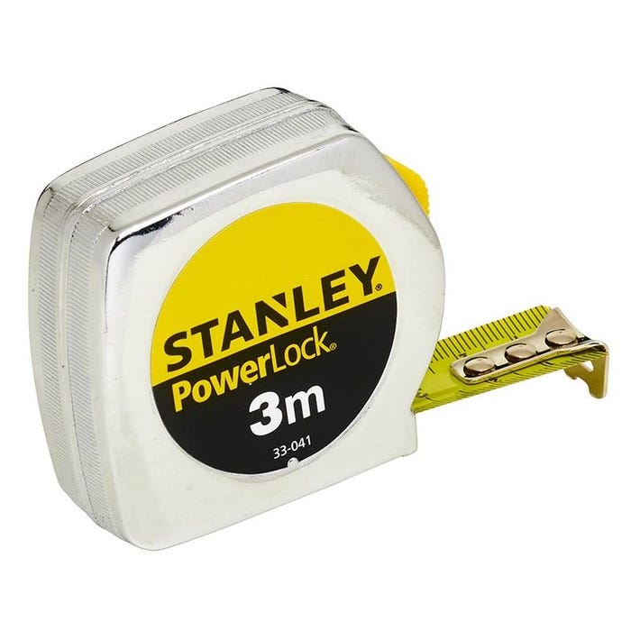 Mètre ruban 3mx12,7mm 'Powerlock Classic Métal' - STANLEY - 1-33-218