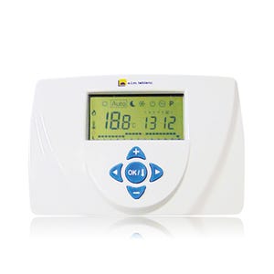 Thermostat dAmbiance Filaire Contact sec Programmable TRL 7.26 Elm Leblanc Compatible toutes chaudières