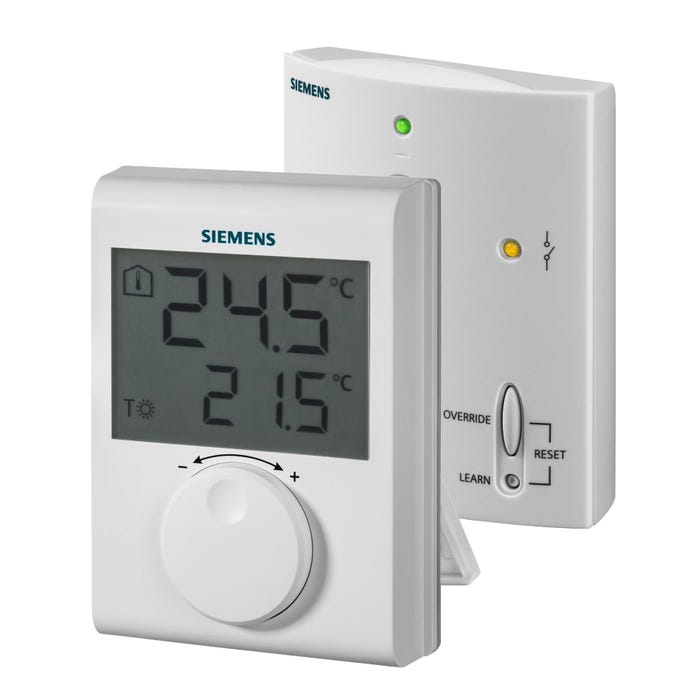 SIEMENS- Thermostat d'ambiance sans fil, pour système de chauffage avec afficheur LCD