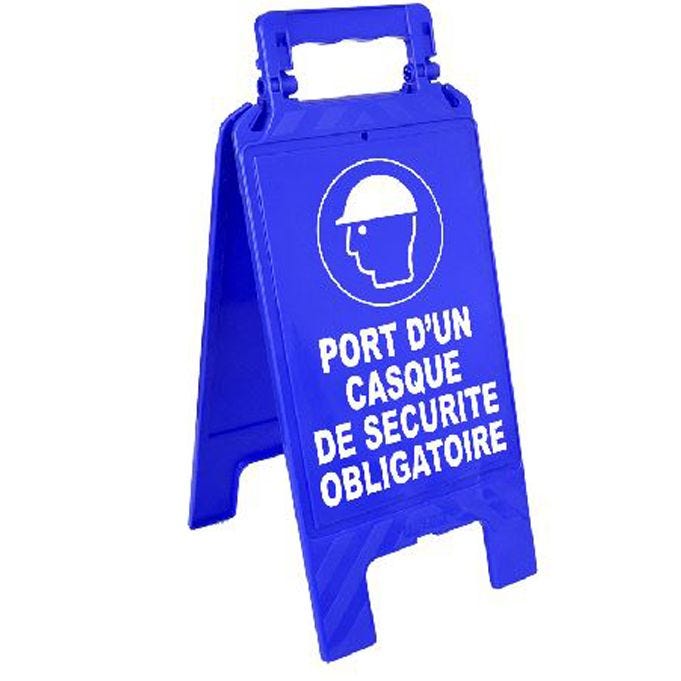 Chevalet d'obligation 'Port du casque de sécurité obligatoire' - NOVAP - 4291130