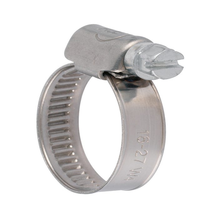 Collier de serrage - Bande non perforée - Acier inoxydable A2 L9 mm : 8-12 mm - Boîte de 50