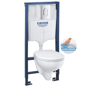 Grohe Pack WC suspendu sans bride Rimless BAU CERAMIC (39418000*)