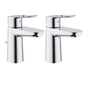 GROHE Lot de 2 Mitigeurs lavabo BauLoop Taille S