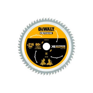 Dewalt DT99570-QZ Lame de scie circulaire stationnaire XR Runtime 216x30mm 60 dents