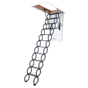 Escalier Escamotable accordéon - 2.50m sous plafond - Trémie 60x120cm - LST60120/250