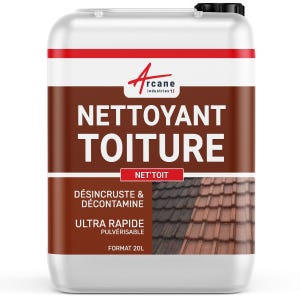 Nettoyant Toiture - Produit nettoyage toiture action rapide - 20 L - - ARCANE INDUSTRIES
