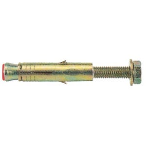 Cheville métallique à douille avec vis tête 'H' Fischer - Longueur 52 mm - Diamètre 12 mm - Vendu par 50