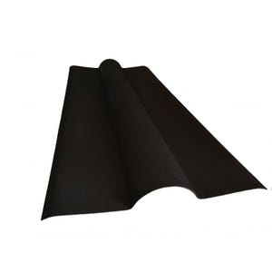 Faîtière bitumée pour toiture ondulée L 1 m / l 44 cm Noir, E : 0.1cm, l : 44 cm, L : 1 m
