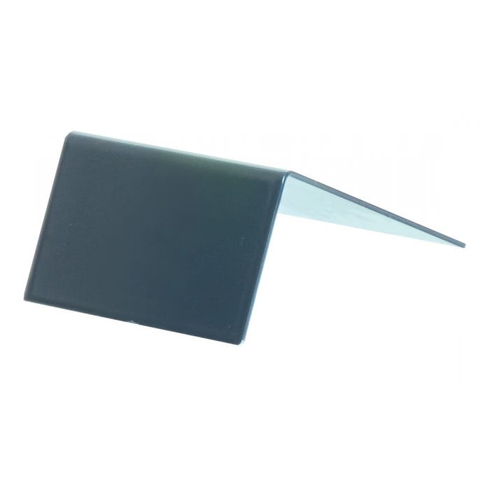 Arrêt de plaque pour profilé porteur adaptable 16/32 mm Gris anthracite RAL 7016, E : 16/32 mm