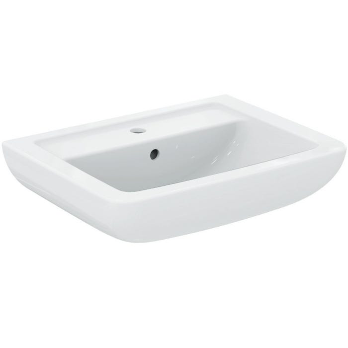 Ideal Standard Eurovit lavabo 600x460x190 mm, un trou pour mitigeur, blanc (V302701)