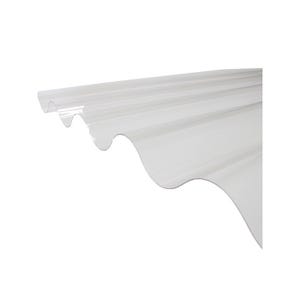 Plaque PVC ondulée (GO 177/51 - grandes ondes) Transparent, l : - 92cm, L : - 2.5m