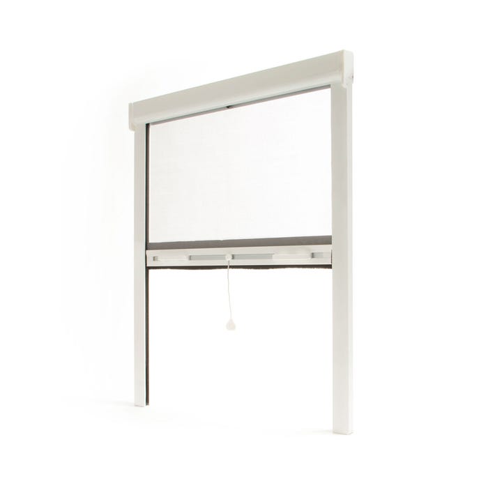 Store Moustiquaire Recoupable AVOSDIM Alu Blanc - L 150 x H 160 cm
