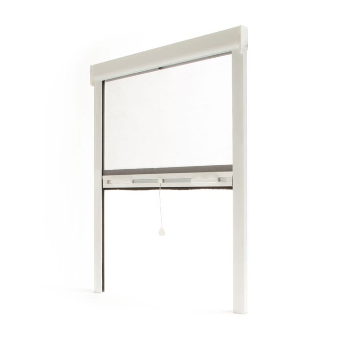 Store Moustiquaire Luxe Recoupable - AVOSDIM Alu Blanc - L 125 x H 220 cm