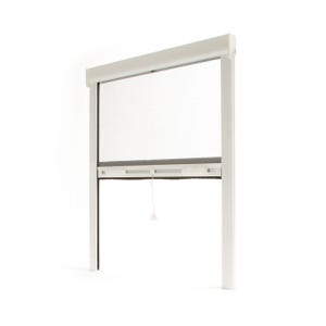 Store Moustiquaire Recoupable AVOSDIM Alu Blanc - L 100 x H 160 cm