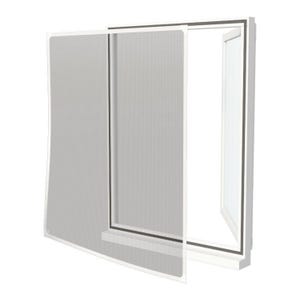 Moustiquaire cadre aimanté sans perçage - L 130 x H 160 cm - Blanc