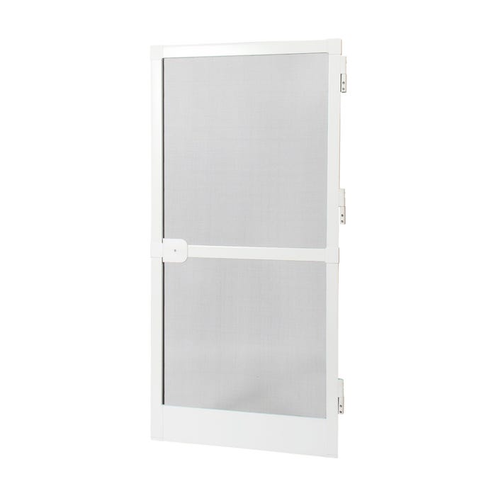 Moustiquaire porte battante Aluminium - L 215 x H 100 cm - Blanc