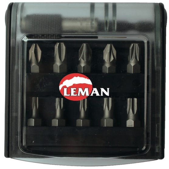Leman - Coffret 10 Embouts Impact Avec Porte-embout - 56011