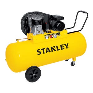 Compresseur Stanley B350/10/200 bicylindre 200L tête droite alu et fonte