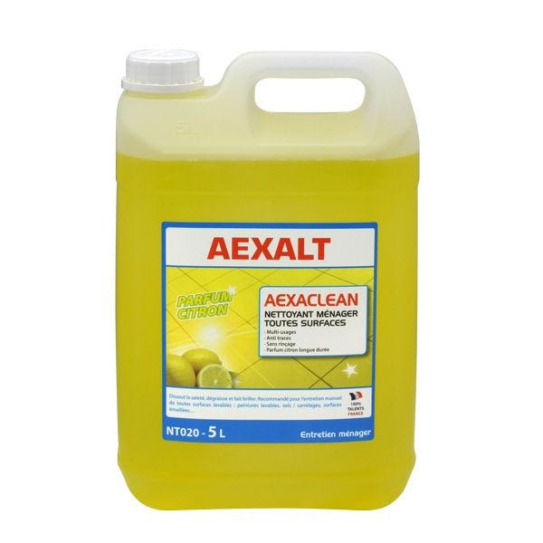 AEXACLEAN nettoyant ménager toutes surfaces parfum citron 5 L Aexalt