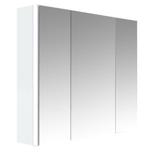 Armoire de toilette STELLA 80cm - 3 portes - blanc brillant