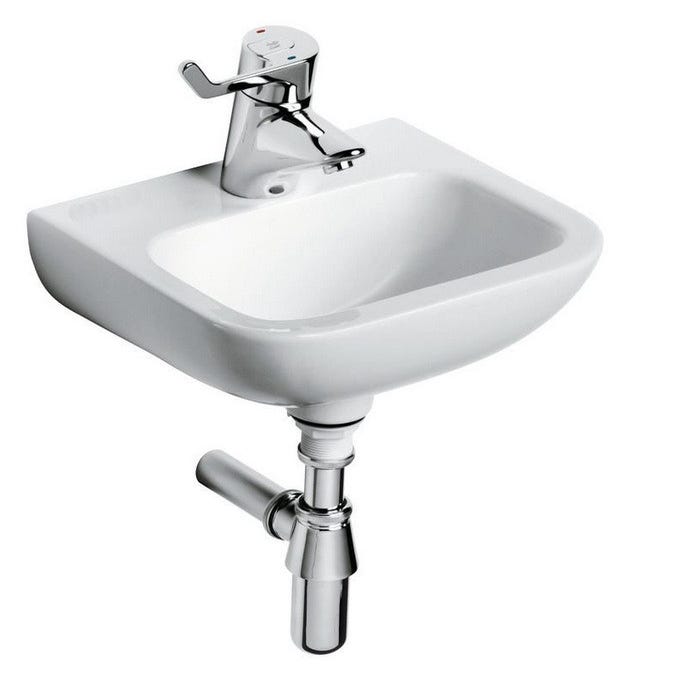 Ideal Standard - Lave-mains percé 1 trou sans trop-plein blanc 31x37cm - MATURA 2 Ideal standard