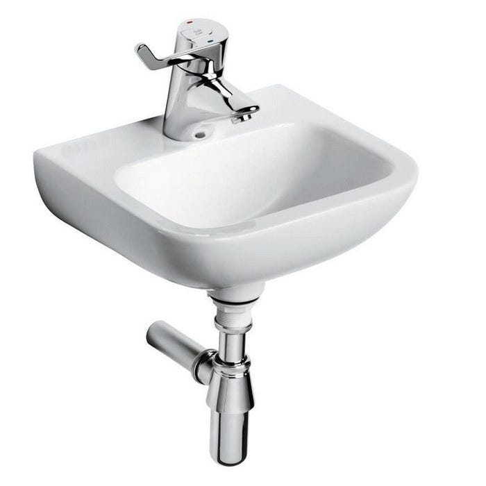 Ideal Standard - Lave-mains percé 1 trou sans trop-plein blanc 31x37cm - MATURA 2 Ideal standard