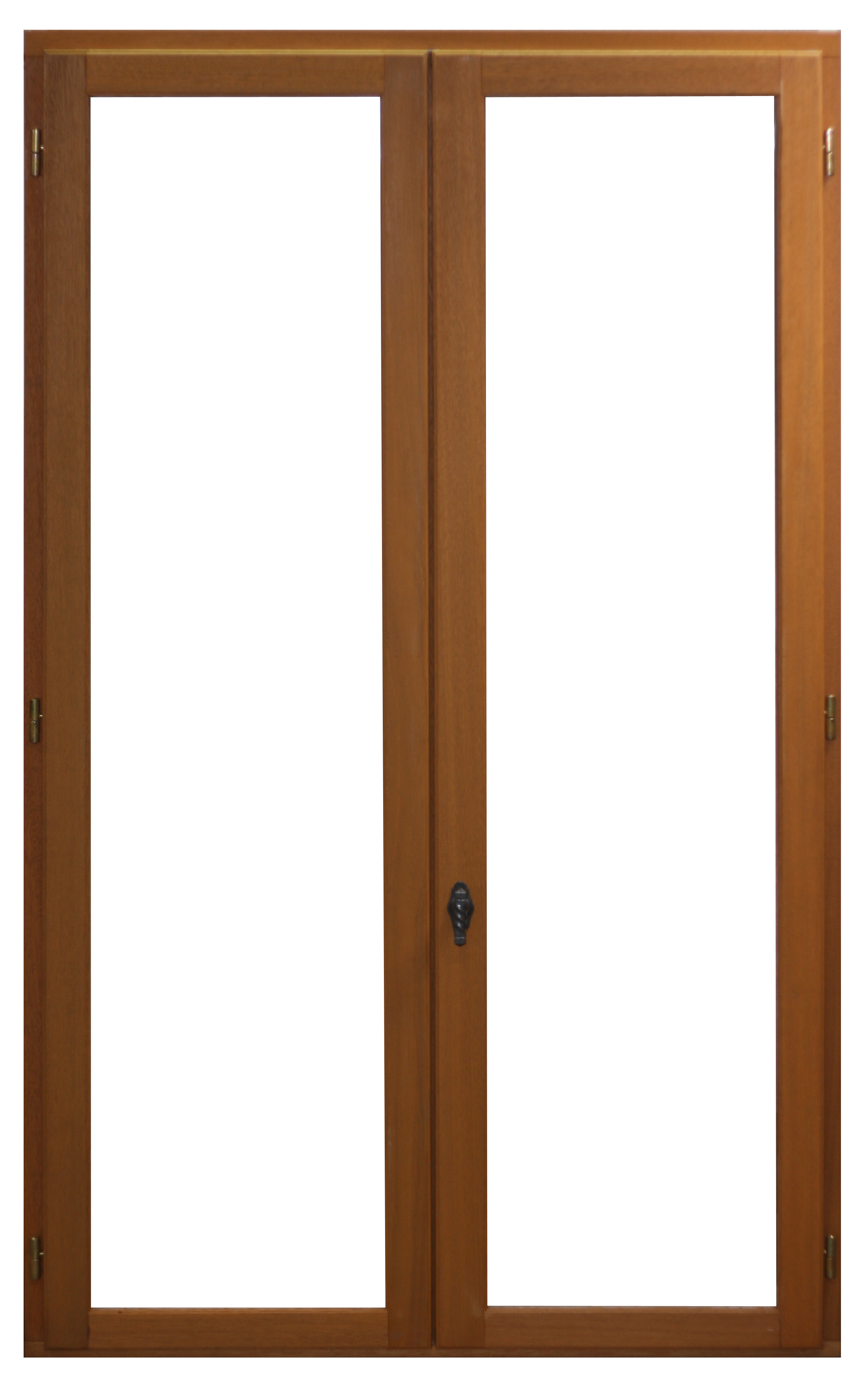 Fenêtre Bois 2 Vantaux GD Menuiseries – H165 X L100 Cm – Double Vitrage – Marron – NEUF